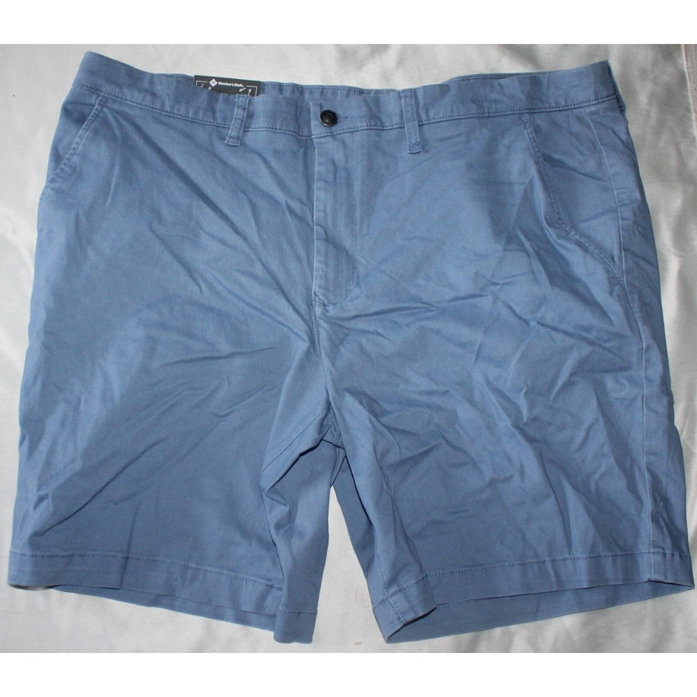 Member's Mark Men's Everyday Stretch Flat Front Short -Color blue - Size 40